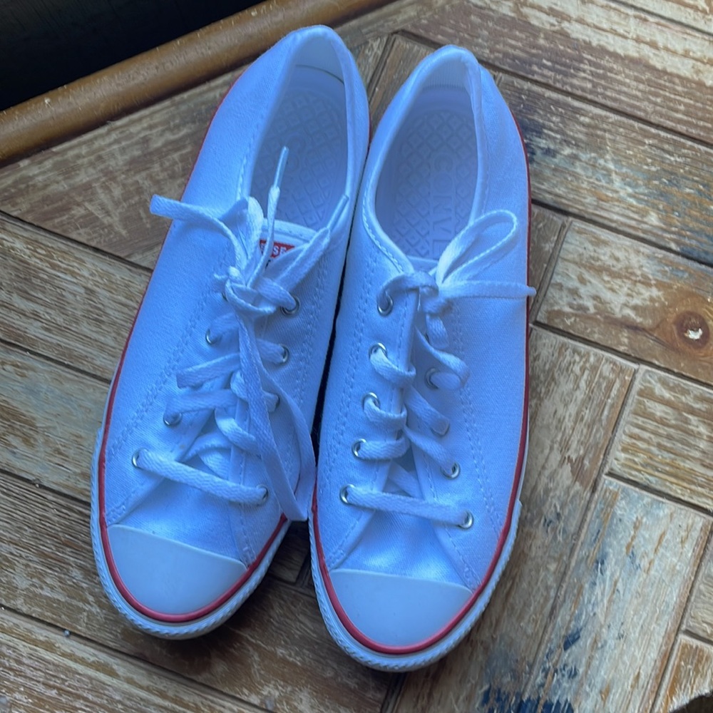 Converse All Star canvas sneakers size 5 white brand new without tag